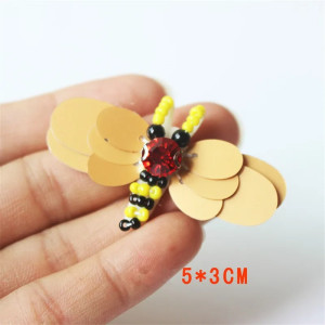 Cute "Honey Ruby" Bee Patch - Set of 10 | Handmade Appliqué