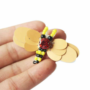 Cute "Honey Ruby" Bee Patch - Set of 10 | Handmade Appliqué