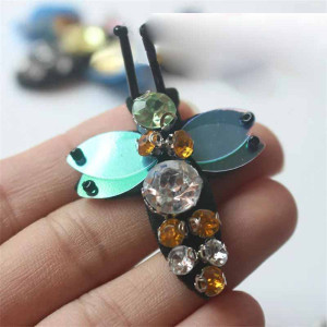 "Northern Lights" Bee Patch Set of 10 | Cute Rhinestone Appliqué