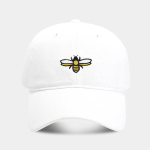 Embroidered Bee Cap "Winged Stitcher" | Vintage Dad Hat