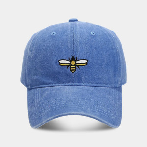 Embroidered Bee Cap "Winged Stitcher" | Vintage Dad Hat
