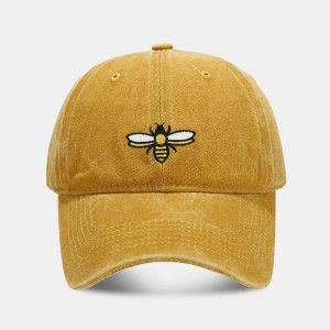 Embroidered Bee Cap "Winged Stitcher" | Vintage Dad Hat
