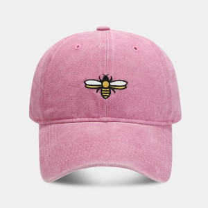 Embroidered Bee Cap "Winged Stitcher" | Vintage Dad Hat