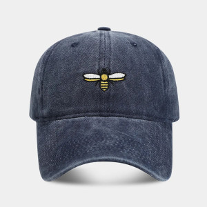 Embroidered Bee Cap "Winged Stitcher" | Vintage Dad Hat