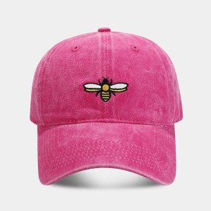 Embroidered Bee Cap "Winged Stitcher" | Vintage Dad Hat