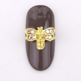 3D Bee Nail Art Charms | Cute Metal Alloy Set of 10
