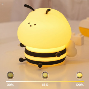 Cute Bee LED Night Light for Kids | Touch & Dimmable Lamp