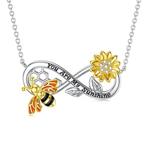 Infinite Sunshine Bee Necklace | Unique Gift for Women