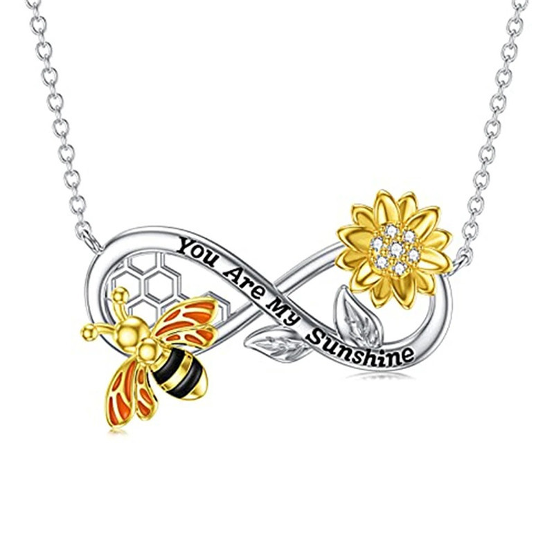 Infinite Sunshine Bee Necklace | Unique Gift for Women