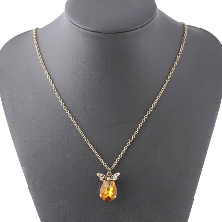 Vintage Amber Bee Necklace | Timeless Bee Jewelry Gift