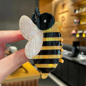 Large Bee Hair Claw Clip with Crystal Wings | Cute Bee Gift