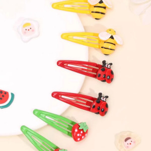 Cute Bee Hair Clips Gift | Set of 6 Fun Barrettes