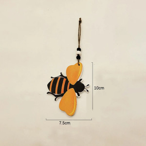 Wooden Bee Wind Chime | Cute Handmade Hanging Bee Decor