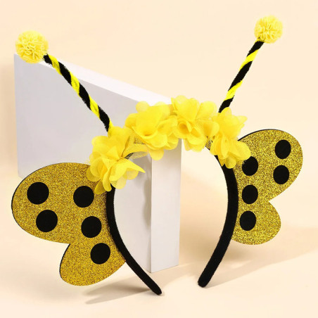 Cute Bee Headband with Glitter Wings | Fun Party Accessory