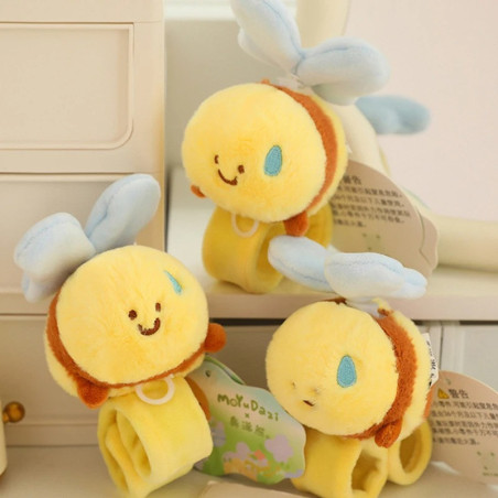 Cute Bee Plush Slap Bracelet for Kids | Funny Animal Toy Gift