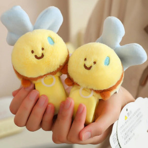 Cute Bee Plush Slap Bracelet for Kids | Funny Animal Toy Gift