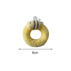 Cute Bee Plush Scrunchies (Set of 5) | Unique Hair Tie Gift