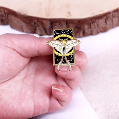 Lunar Oracle Butterfly Pin | Cute Esoteric & Elegant Brooch
