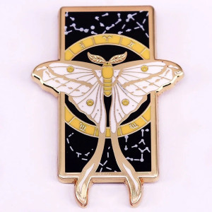 Lunar Oracle Butterfly Pin | Cute Esoteric & Elegant Brooch