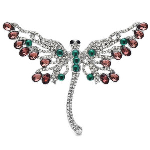 Crystal Butterfly Brooch | Rhinestone Pin Jewelry Gift