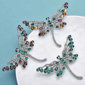Crystal Butterfly Brooch | Rhinestone Pin Jewelry Gift