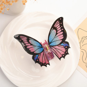 Cute Fairy Wings Butterfly Hair Clip | Yellow & Purple Accessory
