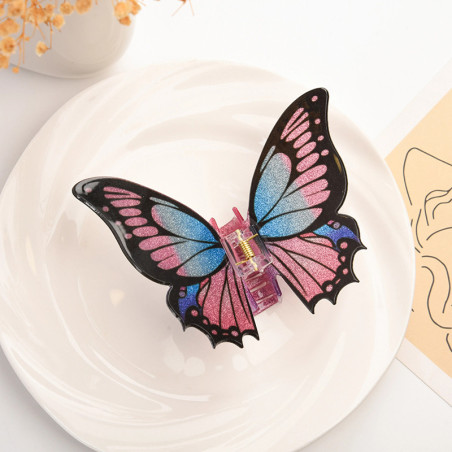 Cute Fairy Wings Butterfly Hair Clip | Yellow & Purple Accessory