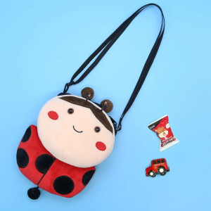 Lucky Ladybug Plush Bag | Cute Crossbody Purse Gift