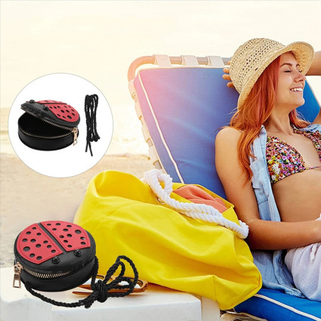 Cute Ladybug Purse | Whimsical Round Pouch & Unique Gift Idea