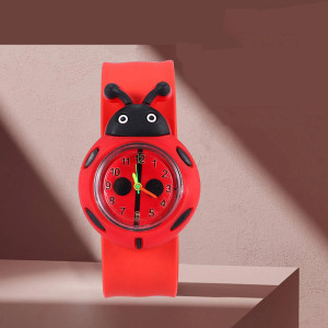 Cute Ladybug Slap Watch for Kids | Easy Silicone Band Gift