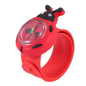 Cute Ladybug Slap Watch for Kids | Easy Silicone Band Gift