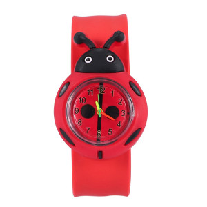 Cute Ladybug Slap Watch for Kids | Easy Silicone Band Gift