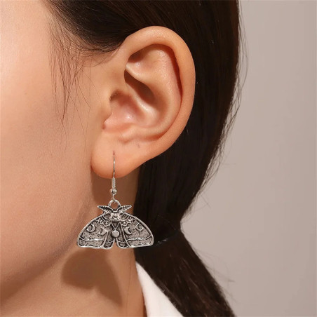 "Nocturnal Mysteries" Moth Earrings | Boho & Lunar Jewelry