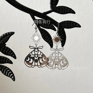 Cute Sun & Moon Butterfly Earrings | Unique Celestial Jewelry