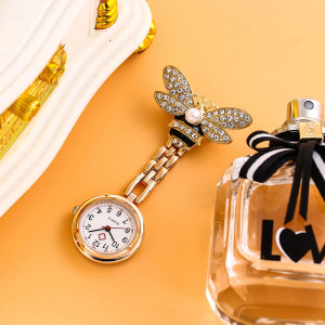 Cute Butterfly Fob Watch for Nurses | Elegant & Practical