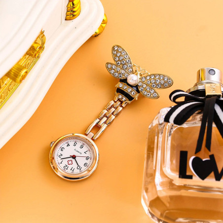 Cute Butterfly Fob Watch for Nurses | Elegant & Practical