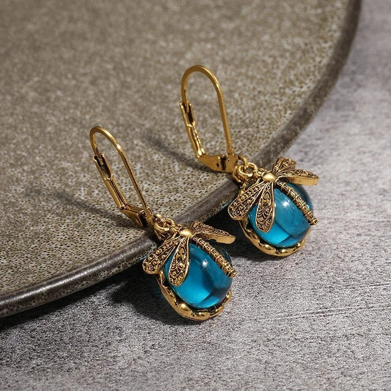 Mystic Dawn Dragonfly Earrings - Fairy & Boho Jewelry Gift