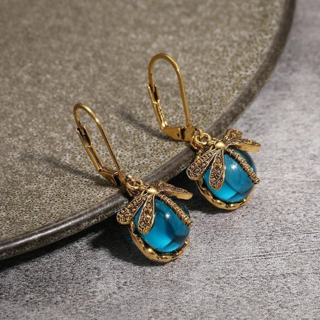Mystic Dawn Dragonfly Earrings - Fairy & Boho Jewelry Gift