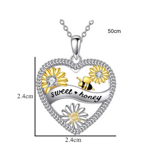 "Always With You" Ladybug Heart Necklace | Engraved Gift Idea