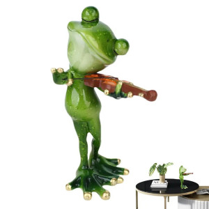 Violinist Frog Figurine | Cute & Funny Music Decor Gift Idea