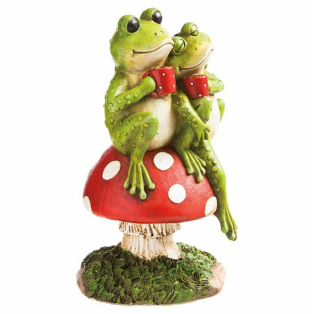 Cute Loving Frogs on Mushroom | Unique Romantic Gift Idea