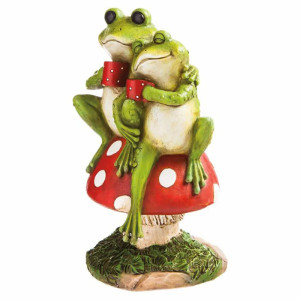 Cute Loving Frogs on Mushroom | Unique Romantic Gift Idea