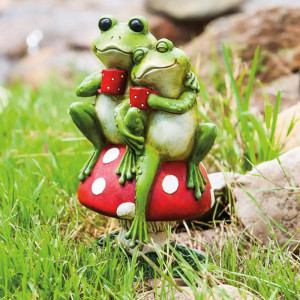 Cute Loving Frogs on Mushroom | Unique Romantic Gift Idea