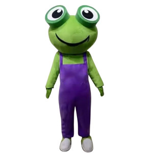 Leo the Frog Mascot Costume | Cute & Funny Purple Outfit
