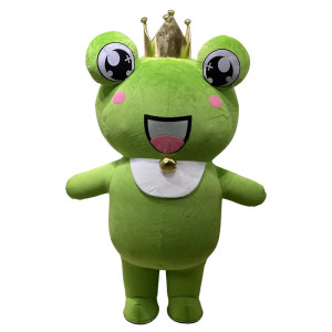 Queen Ribbita Frog Mascot - Cute Princess Costume for Events