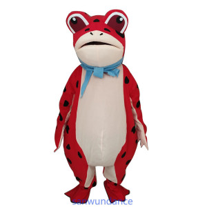 Scarlet Red Frog Mascot - Funny Tropical Animal Costume!