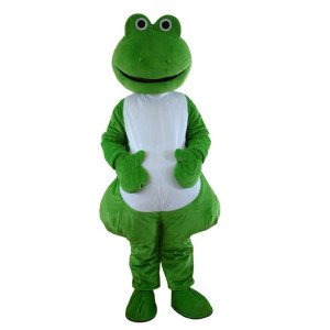 Funny Big Belly Frog Mascot | Cute Padded Green Costume