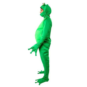 Cute Green Frog Costume | Funny Adult Stretch Onesie Gift
