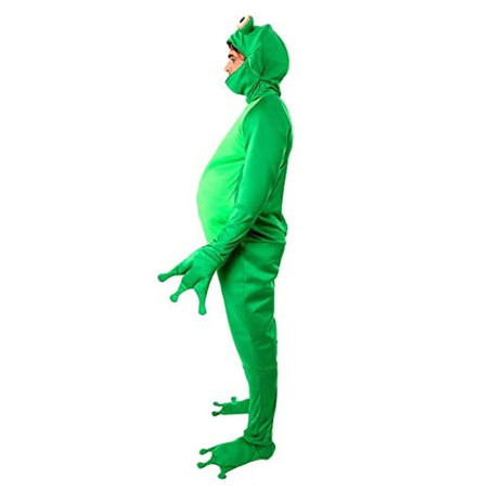 Cute Green Frog Costume | Funny Adult Stretch Onesie Gift