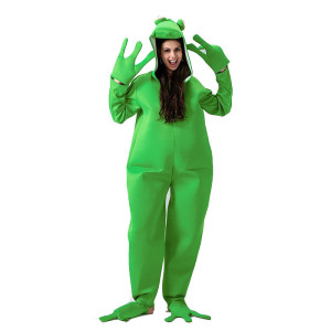 Funny Frog Onesie Costume | Cute Adult Jumpsuit 'Kermita'
